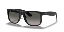 Ray-Ban RB 4165 JUSTIN - 601/8G RUBBER BLACK dark grey