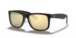 Ray-Ban RB 4165 JUSTIN - 622/5A  RUBBER BLACK gold mirror