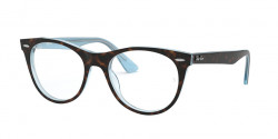 Ray-Ban RB 2185V WAYFARER II - 5883  TOP HAVANA ON LIGHT BLUE