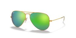 Ray-Ban RB 3025 AVIATOR LARGE METAL - 112/19 GOLD green flash