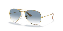 Ray-Ban RB 3025 AVIATOR LARGE METAL - 001/3F ARISTA GOLD light blue