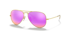 Ray-Ban RB 3025 AVIATOR LARGE METAL - 112/4T GOLD  cyclamen flash