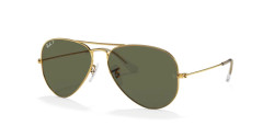 Ray-Ban RB 3025 AVIATOR LARGR METAL - 001/58 ARISTA GOLD polarized g-15 green