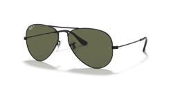 Ray-Ban RB 3025 AVIATOR LARGE METAL - 002/58  BLACK polarized g-15 green