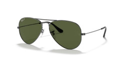 Ray-Ban RB 3025 AVIATOR LARGE METAL - 004/58  GUNMETAL  polarized  g-15 green