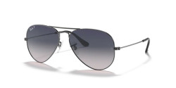 Ray-Ban RB 3025 AVIATOR LARGE METAL - 004/78  GUNMETAL polarized blue/grey