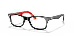 Ray-Ban RX 5228 - 2479 BLACK ON RED