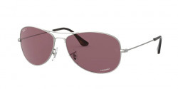 Ray-Ban RB 3562 019/BC  MATTE SILVER  purple polar