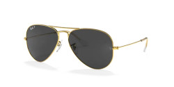 Ray-Ban RB 3025 AVIATOR LARGE METAL - 919648 GOLD polarized black