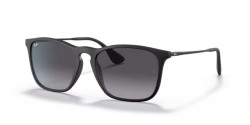 Ray-Ban RB 4187 CHRIS - 622/8G RUBBER BLACK grey gradient