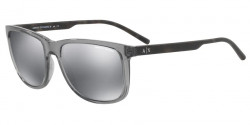 Armani Exchange AX 4070 S - 82396G  SHINY GREY mirror black