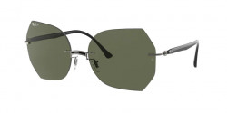 Ray-Ban RB 8065  004/9A  BLACK ON GUN METAL dark green polar
