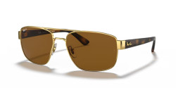 Ray-Ban RB 3663 - 001/57 ARISTA GOLD polarized b-15 brown