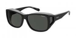 Nakładki przeciwsłoneczne Polaroid PLD 9016/S - 807/M9 BLACK grey polar