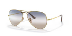 Ray-Ban RB 3689 AVIATOR METAL II - 001/GD ARISTA GOLD blue/brown gradient