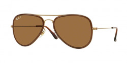 Ray-Ban RB 3513 M AVIATOR FLAT METAL (M) 149/83 SAND GOLD/BROWN POLAR BROWN
