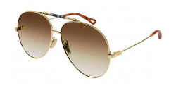 Chloe CH 0113 S - 002 GOLD brown gradient