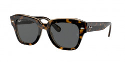 Ray-Ban RB 2186 STATE STREET 1292B1 HAVANA ON TRANSPARENT BROWN dark grey