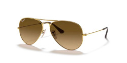 Ray-Ban RB 3025 AVIATOR LARGE METAL - 001/M2 ARISTA GOLD  polarized brown