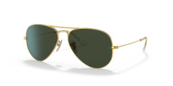 Ray-Ban RB 3025 AVIATOR LARGE METAL -  W3400 ARISTA GOLD green classic g-15
