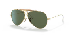Ray-Ban RB 3138 SHOOTER - W3401 ARISTA GOLD g-15 green
