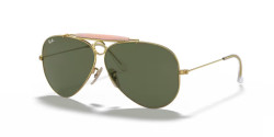 Ray-Ban RB 3138 SHOOTER - 001 ARISTA GOLD g-15 green