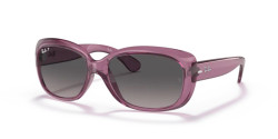 Ray-Ban RB 4101 JACKIE OHH - 6591M3 TRANSPARENT VIOLET grey gradient polar