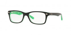 Ray-Ban Junior RY 1531 3764  GREEN TRASPARENT ON TOP BLACK