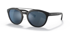 Armani Exchange AX 4118S - 807855 MATTE BLACK blue mirror blue