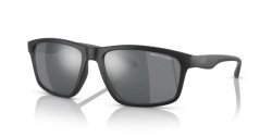 Armani Exchange AX 4122S - 80786G MATTE BLACK light grey mirror black