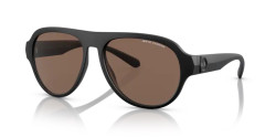 Armani Exchange AX 4126SU - 807873 MATTE BLACK dark brown