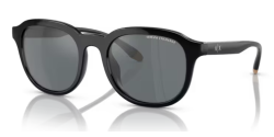 Armani Exchange AX 4129SU - 81586G SHINY BLACK grey mirror black