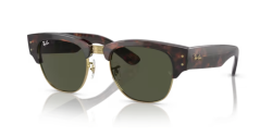 Ray-Ban RB 0316S MEGA CLUBMASTER - 990/31 TORTOISE ON GOLD g-15 green