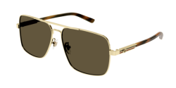 Gucci GG 1289S - 002 GOLD/HAVANA brown