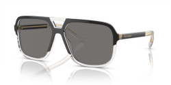 Dolce&Gabbana DG 4354 - 501/81 TOP BLACK ON CRYSTAL dark grey polarized
