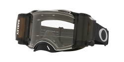 Gogle Oakley OO 7046 AIRBRAKE MX - 7046C0  TUFF BLOCKS GUNMETAL BLACK RollOff clear