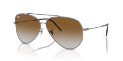 Ray-Ban RBR 0101S AVIATOR REVERSE - 004/CB GUNMETAL brown
