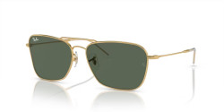 Ray-Ban RBR 0102S CARAVAN REVERSE - 001/VR ARISTA GOLD g-15 green