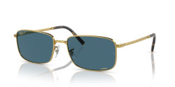 Ray-Ban RB 3717 - 9196S2 GOLD blue polarized