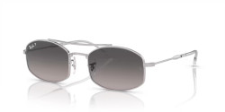 Ray-Ban RB 3719 - 003/M3 SILVER polarized light grey