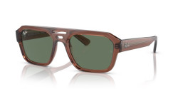 Ray-Ban RB 4397 CORRIGAN - 667882 TRANSPARENT BROWN dark green