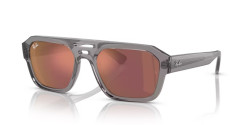 Ray-Ban RB 4397 CORRIGAN - 6684D0 TRANSPARENT GREY dark violet red