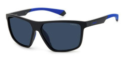 Polaroid PLD 7044/S -  0VK/C3 MATTE BLACK/BLUE blue polar