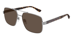 Gucci GG 0529S - 002 GUNMETAL/CRYSTAL brown