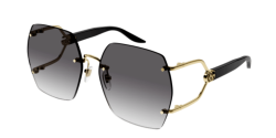 Gucci GG 1562S - 001 GOLD/BLACK grey gradient