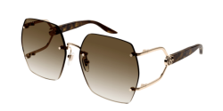 Gucci GG 1562S - 002 GOLD/HAVANA brown gradient