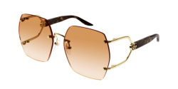 Gucci GG 1562S - 003 GOLD/HAVANA orange gradient