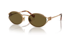 Miu Miu MU 52YS - 7OE01T BRASS GOLD dark brown