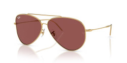 Ray-Ban RBR 0101S AVIATOR REVERSE - 001/69 ARISTA GOLD dark violet