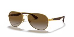 Ray-Ban RB 3549 - 001/T5 ARISTA GOLD polarized brown